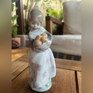 Lladro Girl with oranges basket